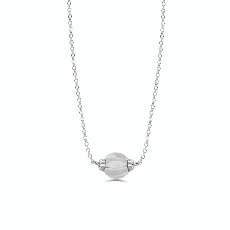 Clear Quartz Libra Necklace with 925 Sterling Silver chain